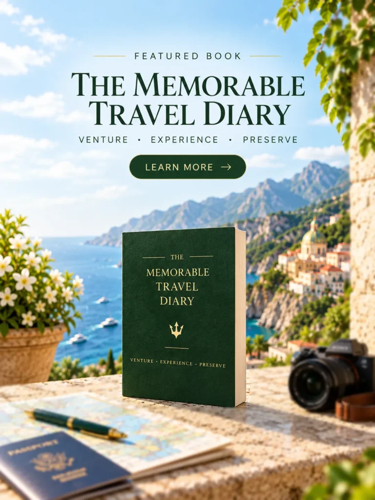 The Memorable Travel Diary, a travel keepsake journal